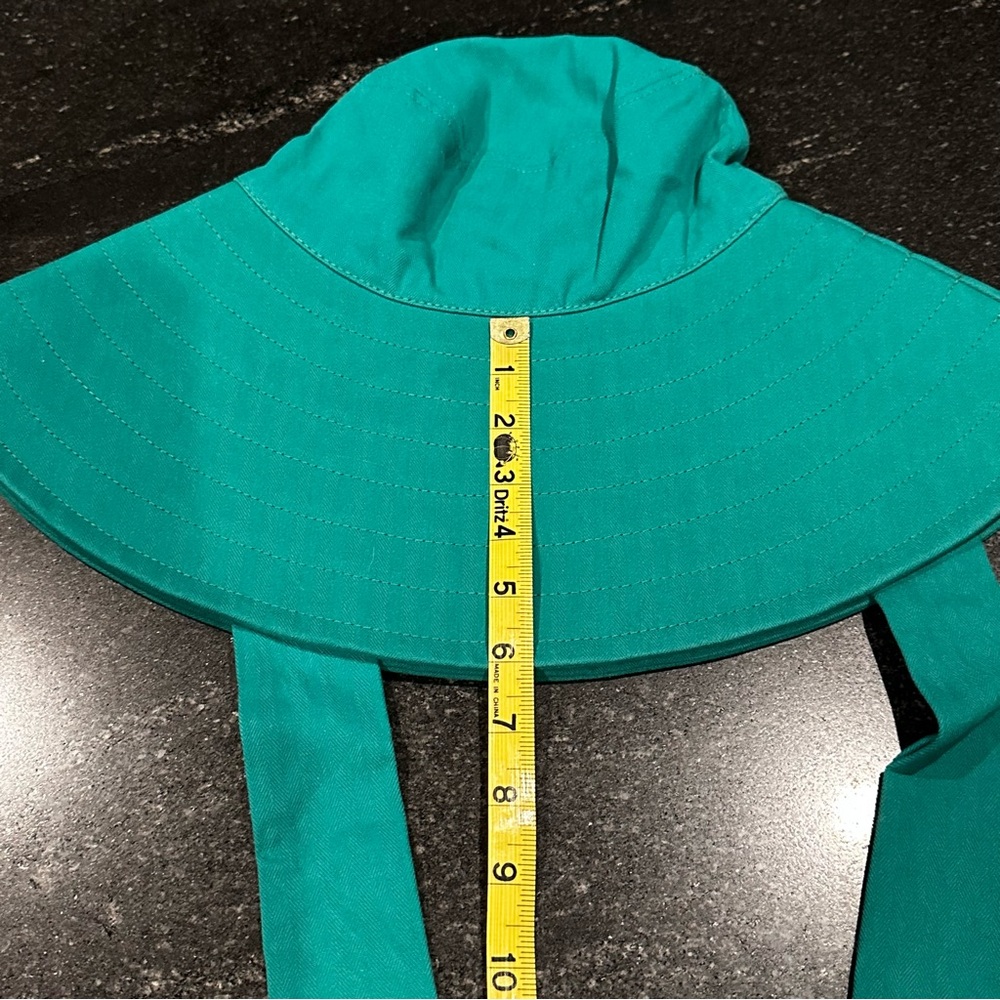 NWT Free People Shoreline Bucket Hat Kelly Green Removable Straps OS - Picture 10 of 12